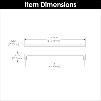 Hickory Hardware HH075336-SS 12 Inch Hole Center, Stainless Steel, Skylight Col.