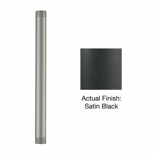 Millennium Lighting RS1-SB R Series Stem 0.75" Wide 12" Down Rod Satin Black - view 2