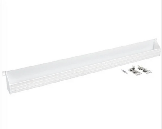 36" Polymer Tip, Out Tray (1 Pair of Hinges), White Rev a Shelf