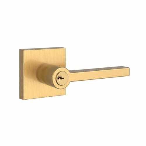 Baldwin ENSQURCSR044 Entry Lifetime Satin Brass Right Hand Square Door Lever
