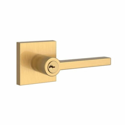 Baldwin ENSQURCSR044 Entry Lifetime Satin Brass Right Hand Square Door Lever