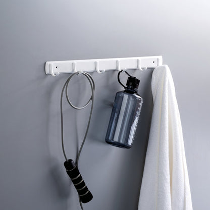 Franklin Brass 20' Coat/Hat Rack Wall Mount White Steel with 6 Hooks FBSSMR6-W-R