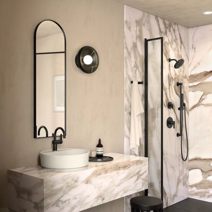Moen S122BL Matte Black Premium Standard Shower Arm with Flange