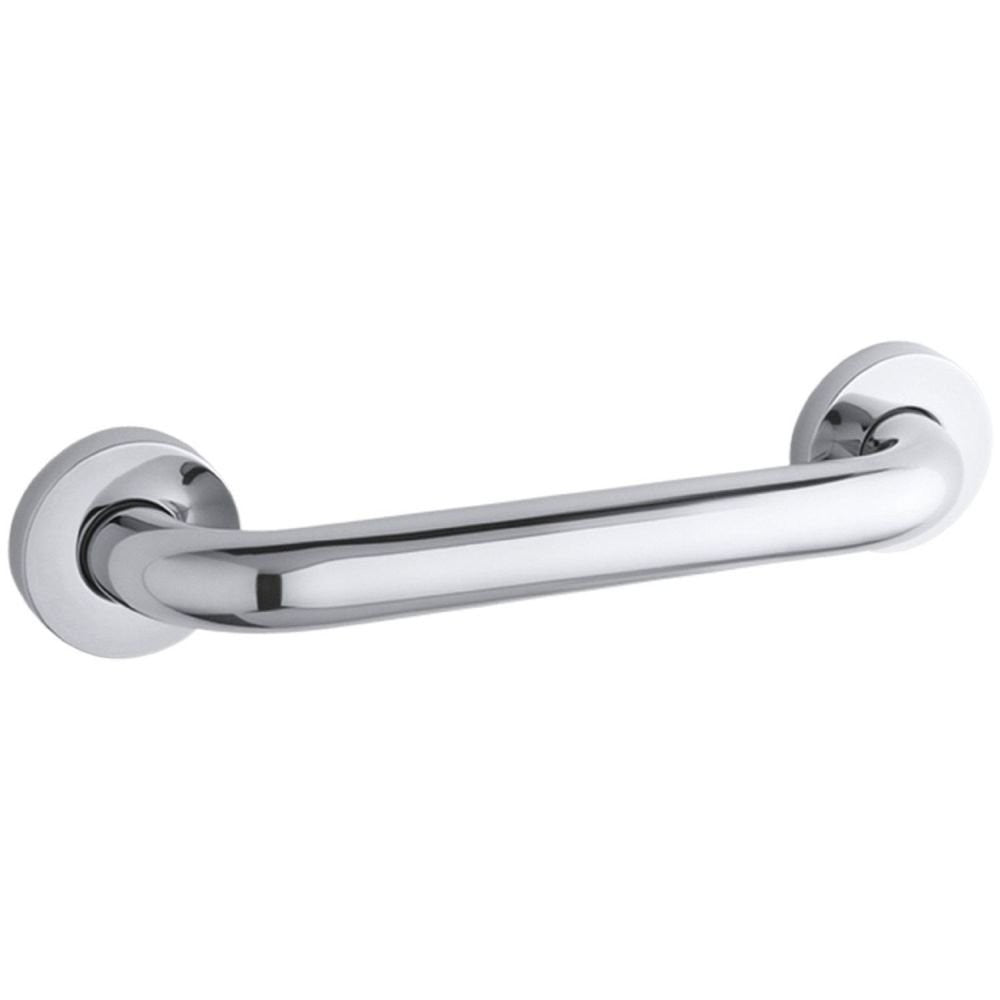KOHLER K-14560-S Contemporary 12" Bathroom Grab Bar Polished Stainless Steel