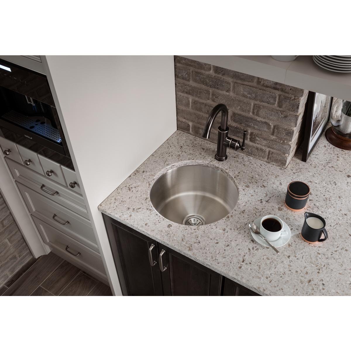 Elkay Explore LKEC2012AS Single Hole Bar Faucet Forward Only Lever Handle-Black