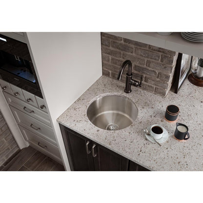 Elkay Explore LKEC2012AS Single Hole Bar Faucet Forward Only Lever Handle-Black
