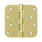 Deltana S44R5BB4 Ball Bearings Steel 4"x4"x5/8" Radius Hinge 2 Pack
