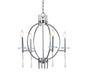 JONATHAN Y JYL7402A Laura 23" Crystal/Metal LED Chandelier Dimmable Chrome