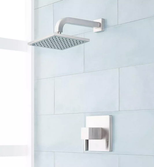 Signature Hardware Rigi Pressure Balanced Shower Trim Package Brushed Nickel