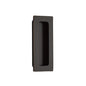 Emtek 220304US19 Modern Rectangular 4" Tall Rectangular Flush Door Pull Black