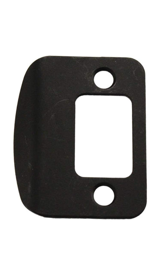 Kwikset 85303 514 DEADBOLT Strike Full Lip Round Corner - Black