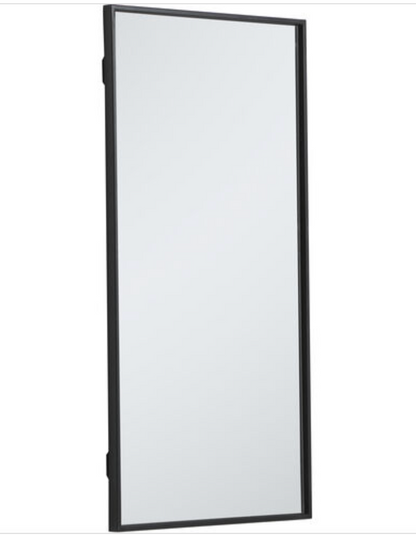 Elegant Lighting MR41436BK Monet 36 X 18 inch Black Wall Mirror