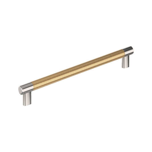 Amerock Esquire 10-1/16"C2C PN/Champagne Bronze Cabinet Pull, BP36560PNCZ