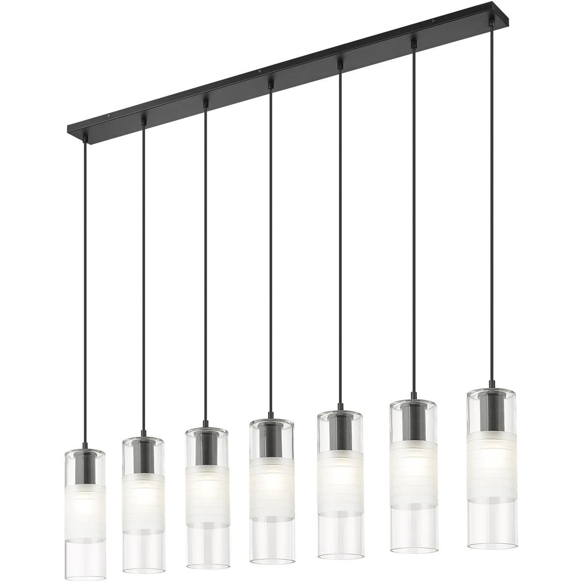 Z-Lite 824P-7L-MB Alton Chandelier, 7-Light 420 Total Watts, Matte Black