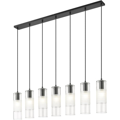 Z-Lite 824P-7L-MB Alton Chandelier, 7-Light 420 Total Watts, Matte Black