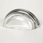 Lews Hardware 26-201 Glass Bin Pull 3 Inch Center to Center Cup Cabinet Pull