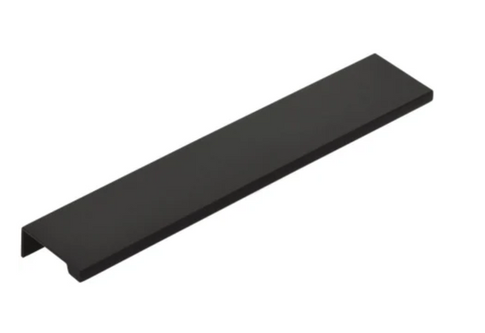 Emtek 87130US19 Edge 8 Inch Center to Center Finger Cabinet Pull - Flat Black