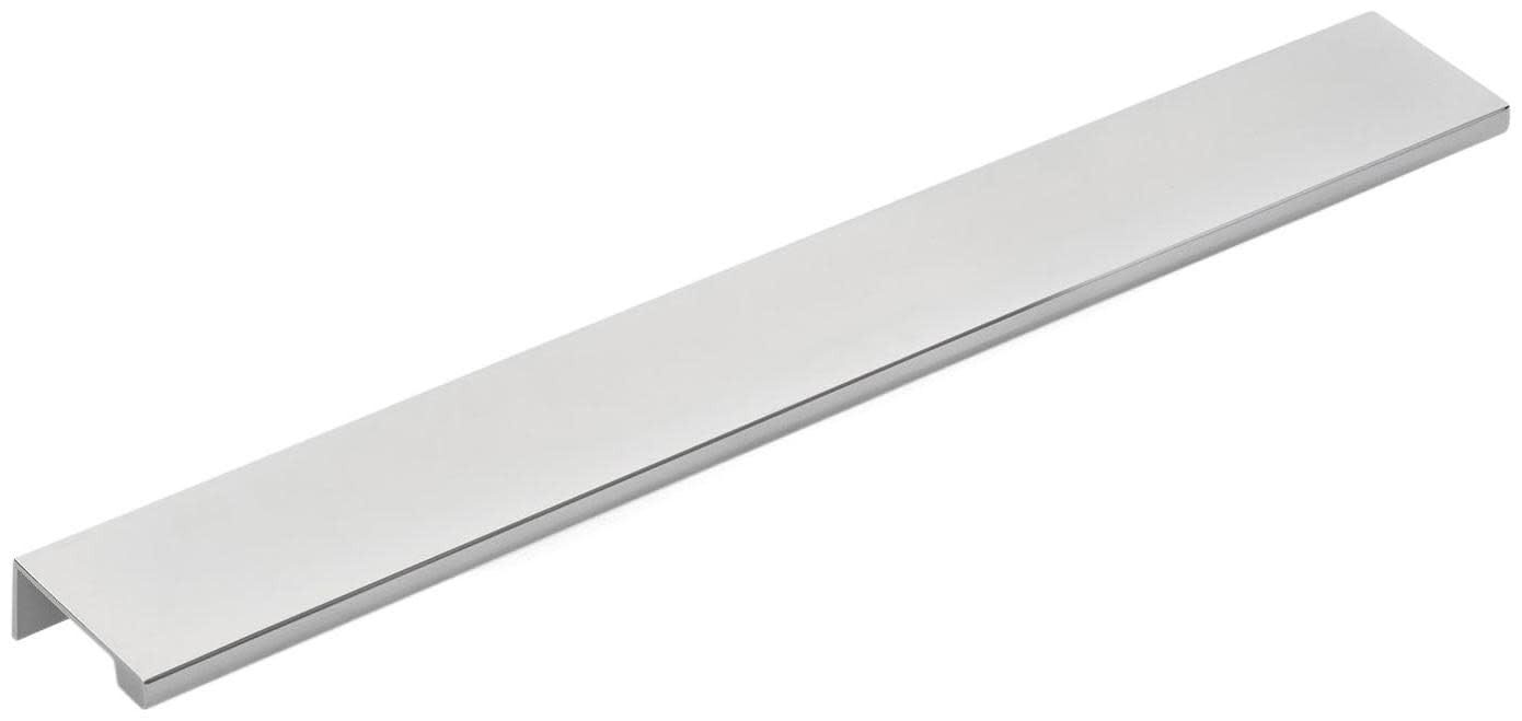 Emtek 87150US26 Edge 12" Center to Center Finger Cabinet Pull - Polished SS