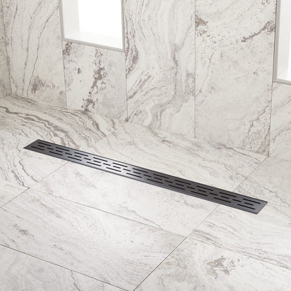 Signature Hardware SH439052MB Effendi 36" Linear Shower Drain - Matte Black
