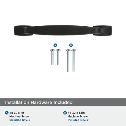 Amerock BP553178BR Highland Ridge Cabinet Pull Black Bronze 3-3/4" C2C