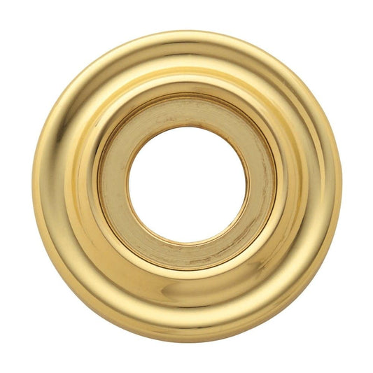 Baldwin 5002.FD Pair of Estate Rosettes for Dummy Functions, Non-Lacquered Brass
