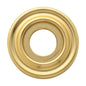 Baldwin 5002.FD Pair of Estate Rosettes for Dummy Functions, Non-Lacquered Brass