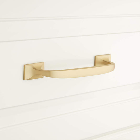 Signature Hardware EH1085.4.SBS Toulouse 3-3/4 Inch C2C Cabinet Pull-Satin Brass