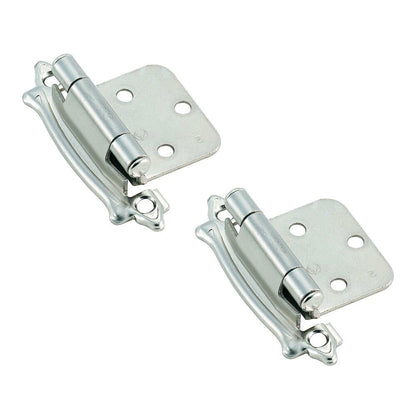 Amerock BPR7329G9 Variable Overlay Hinge, Sterling Nickel-Pair