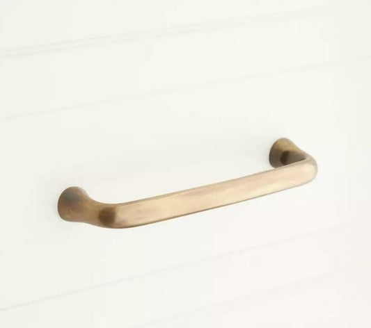 Signature Hardware 6-3/8" Orvin Brass Cabinet Pull - Antique Brass