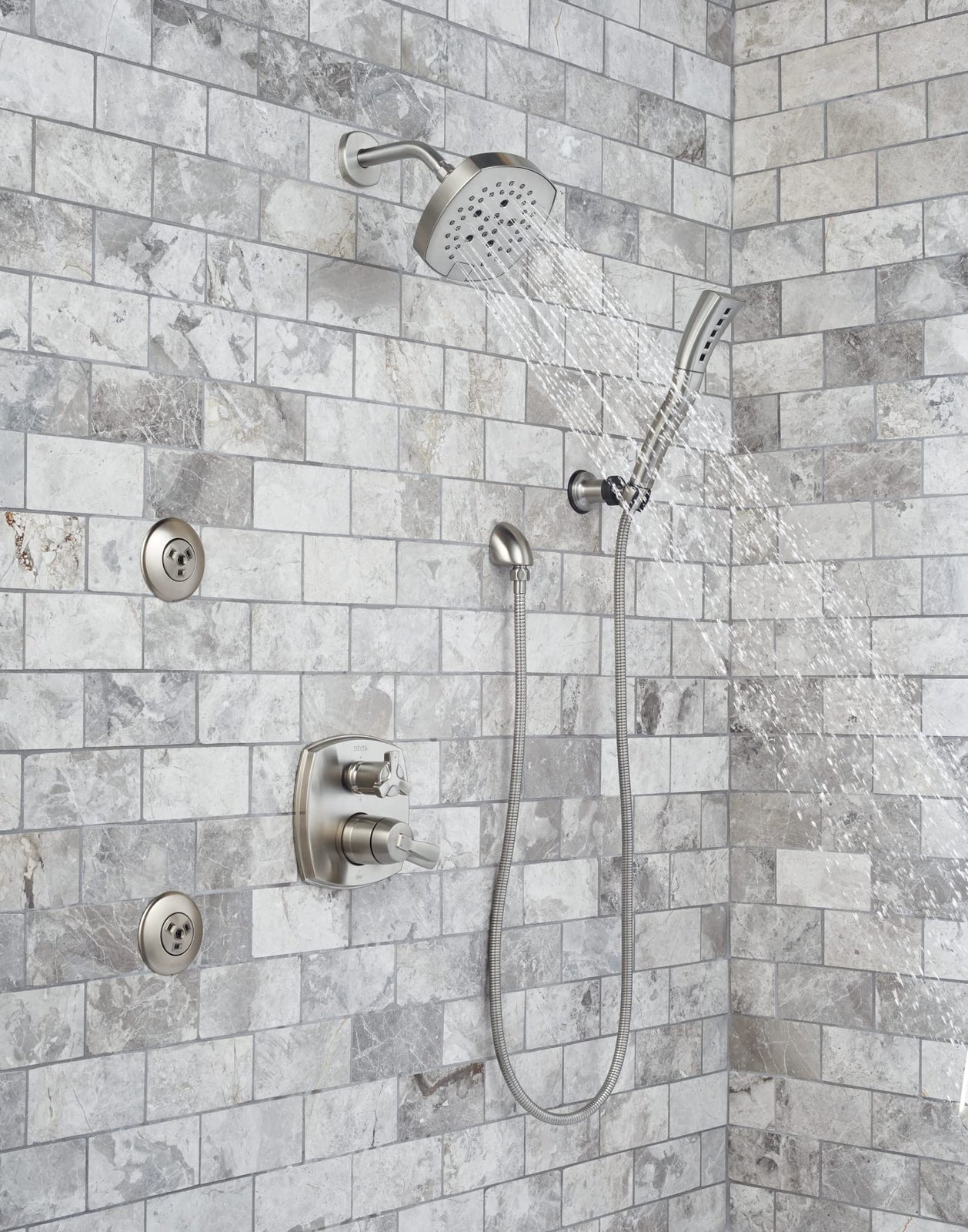 Delta Wall Elbow for Hand Shower, Lumicoat Stainless 50560-SS-PR