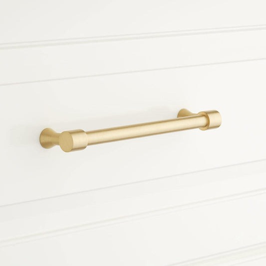 Signature Hardware EH1083.6.SBS Strasbourg 6" C2C Bar Cabinet Pull - Satin Brass