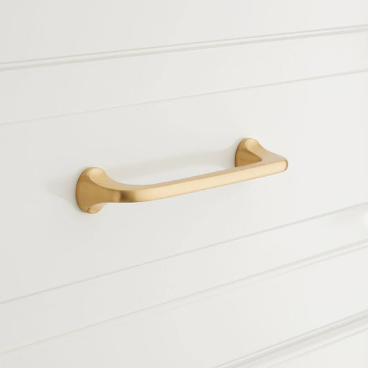 Signature Hardware SH553015SB Amarilla 6" C2C Handle Cabinet Pull - Satin Brass