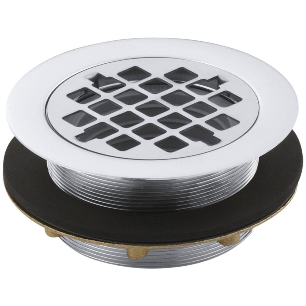 KOHLER K-9132-CP Shower Drain, One Size, Polished Chrome