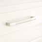Signature Hardware - 5" Levitt Solid Brass Cabinet Pull-Brushed Nickel-Pack of 4