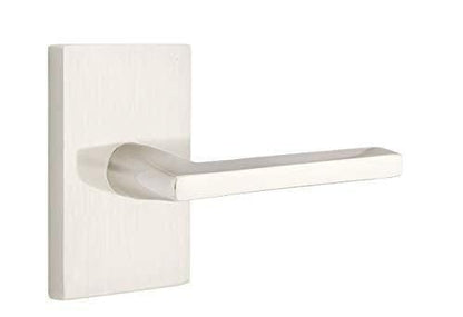 Emtek 5112HLORHUS19 Passage Set Rectangular Rosette Helios Lever, Flat Black, RH