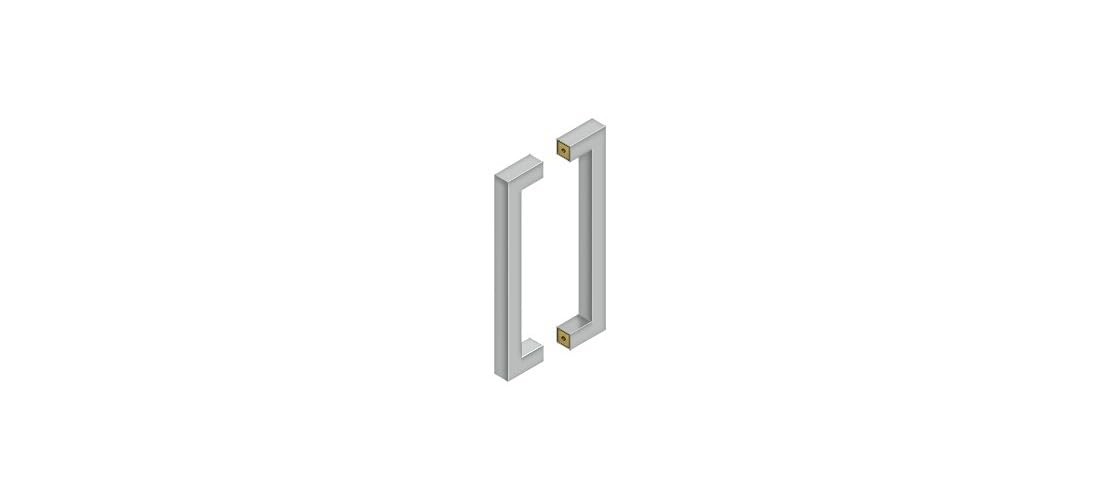 Deltana SSPBB1210U32D 12" B2B Contemporary Pull Satin Stainless Steel-2 units