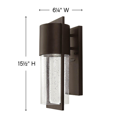 Hinkley Shelter 1320KZ Small Outdoor Wall Mount Lantern Buckeye Bronze