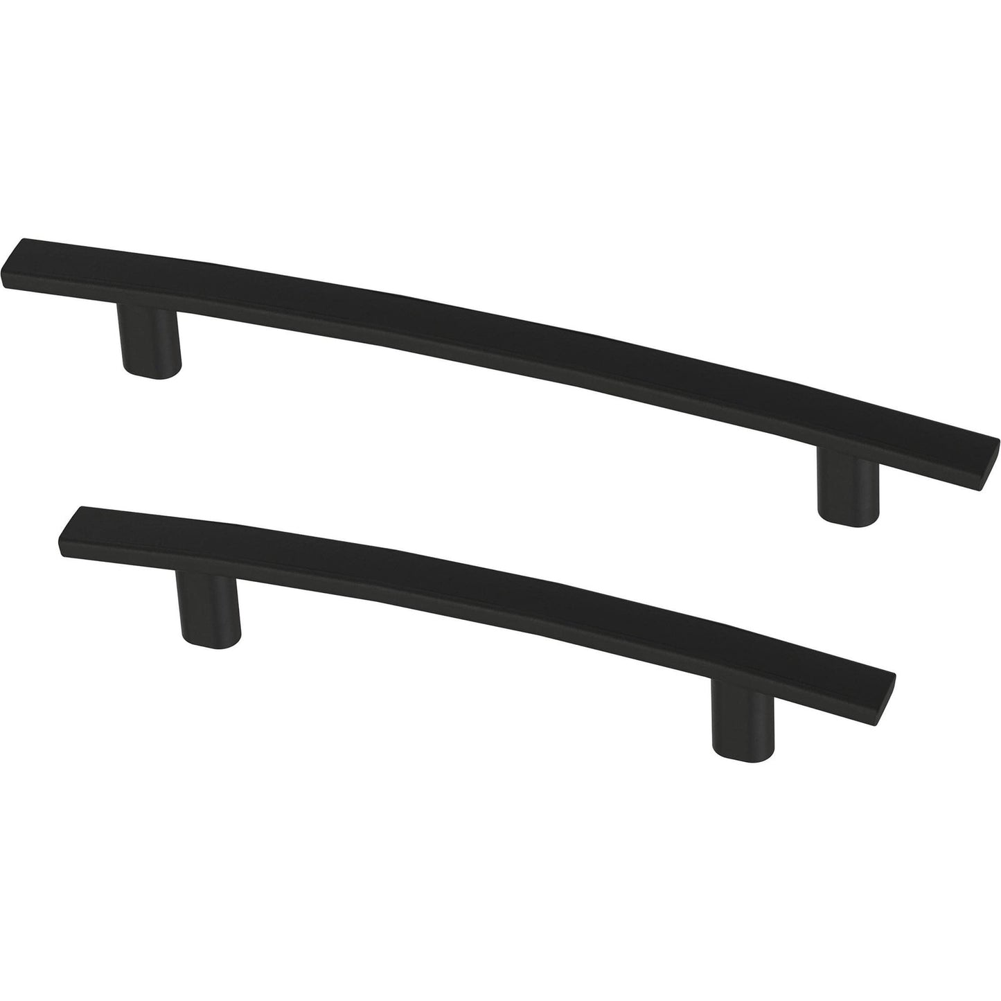 Franklin Brass (10-Pack) Matte Black Cabinet Handles 5-1/16" Hole Center Arched