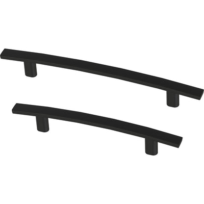 Franklin Brass (10-Pack) Matte Black Cabinet Handles 5-1/16" Hole Center Arched