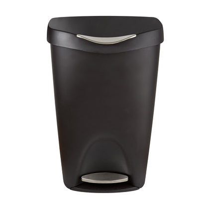 Umbra 084200-047 Brim Step On Trash Can, Black, 13 Gallon