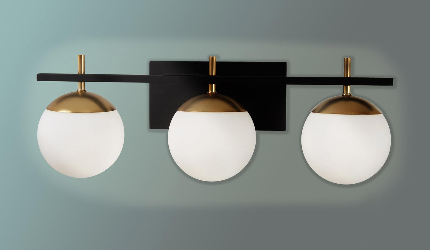 GEORGE KOVACS P1353-618 Alluria Vanity Bath Light, 3-Light, 8.5-in H x 24-in W