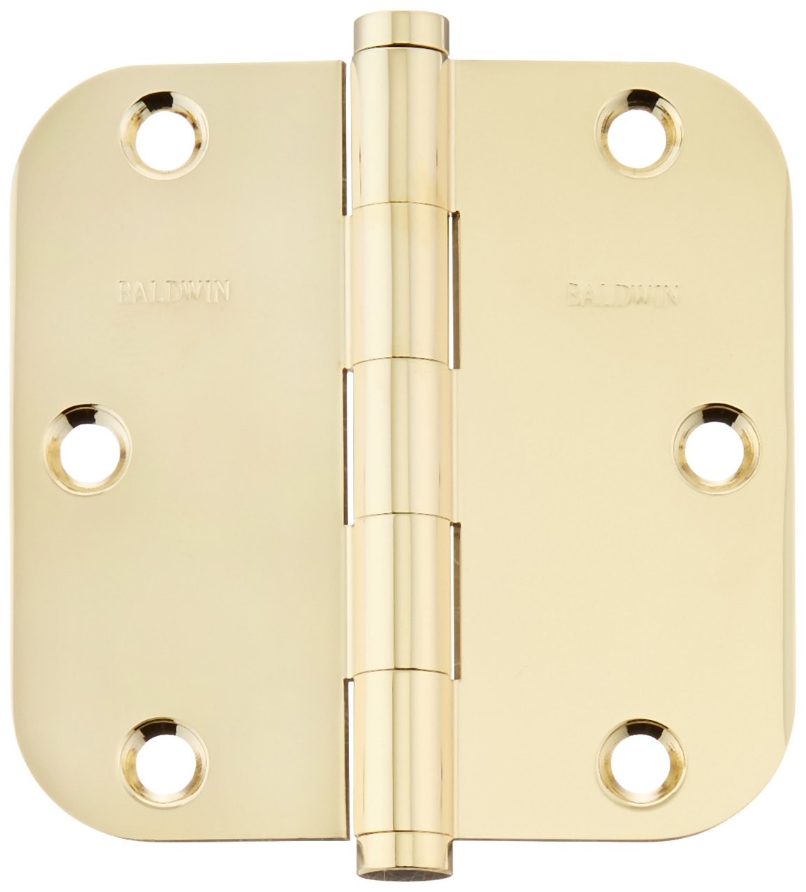Baldwin 1135003I Radius Mortise Hinge, Lifetime Brass