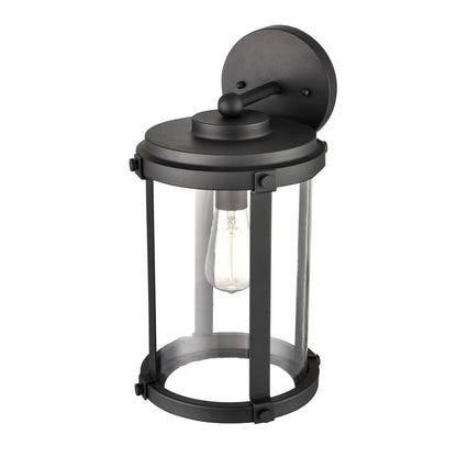 ML Lighting 290001-TBK 1-Light Outdoor Wall Sconce in Textured Black Finish