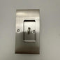 Emtek 2108 Modern Rectangular Privacy Pocket Door Lock - Satin Nickel