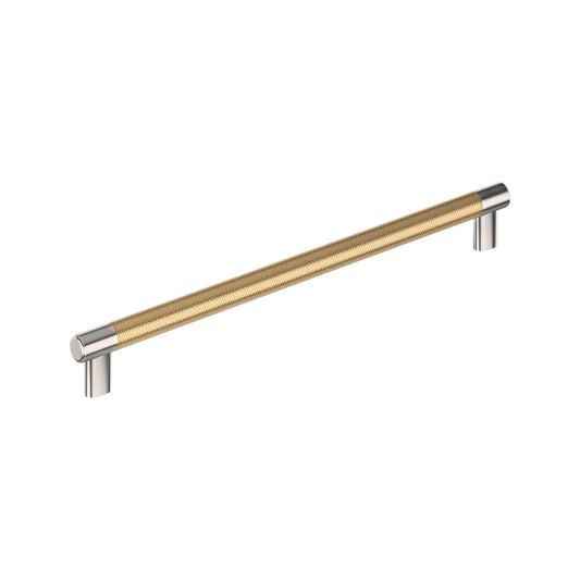 Amerock Esquire 12-5/8" C2C PN/Champagne Bronze Cabinet Pull, BP36561PNCZ