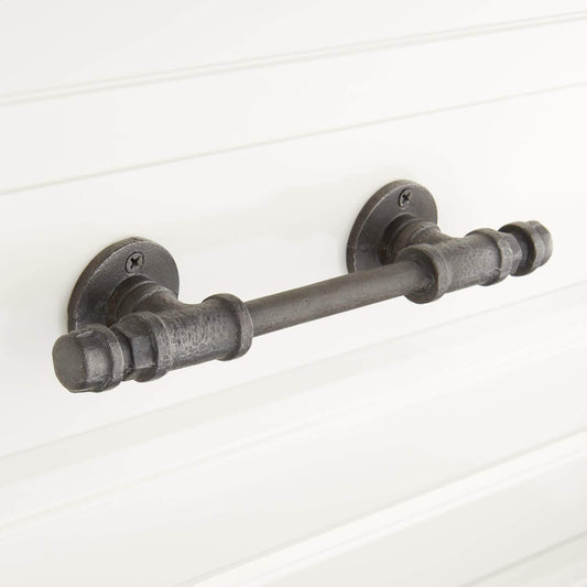 Signature Hardware 00968973 Keating 5" C2C Bar Cabinet Pull - Antique Iron
