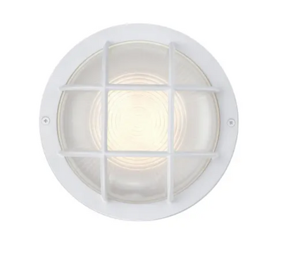 Westinghouse 6113900 8" Tall LED Outdoor Wall Sconce - Circular - White