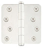 Emtek 91024 4" x 4" Plain Bearing 1/4" Radius Corners - Pair, Polished Chrome