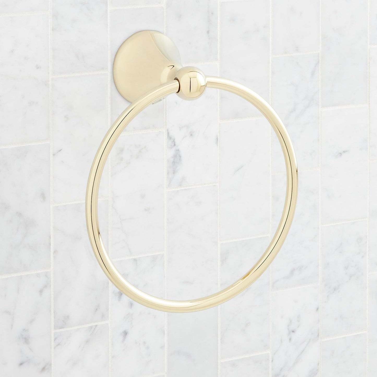 Signature Hardware SH555048ORB Traditional 6-7/8" Towel Ring - Oil Rubbed Bronze