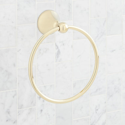 Signature Hardware SH555048ORB Traditional 6-7/8" Towel Ring - Oil Rubbed Bronze